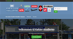 Desktop Screenshot of koehler-knallerter.dk
