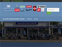 Tablet Screenshot of koehler-knallerter.dk